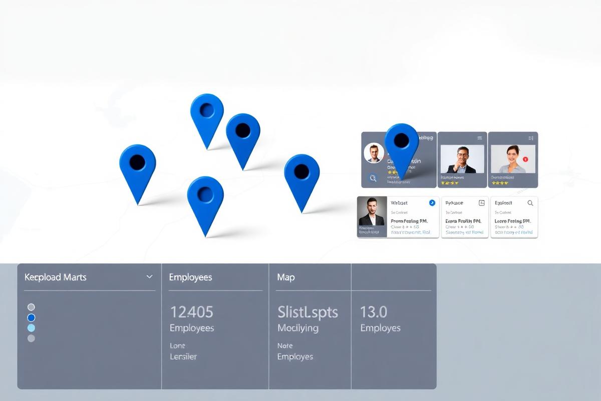 Location tracking map